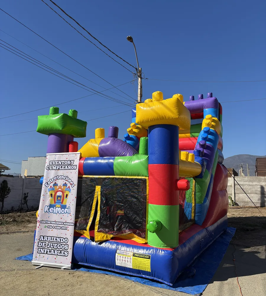 Inflable Lego multicolor